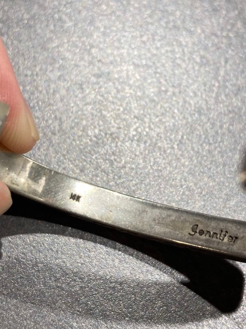 Navajoジェニファーカーティス K14 ヘビーゲージ 3面バングル 約38g