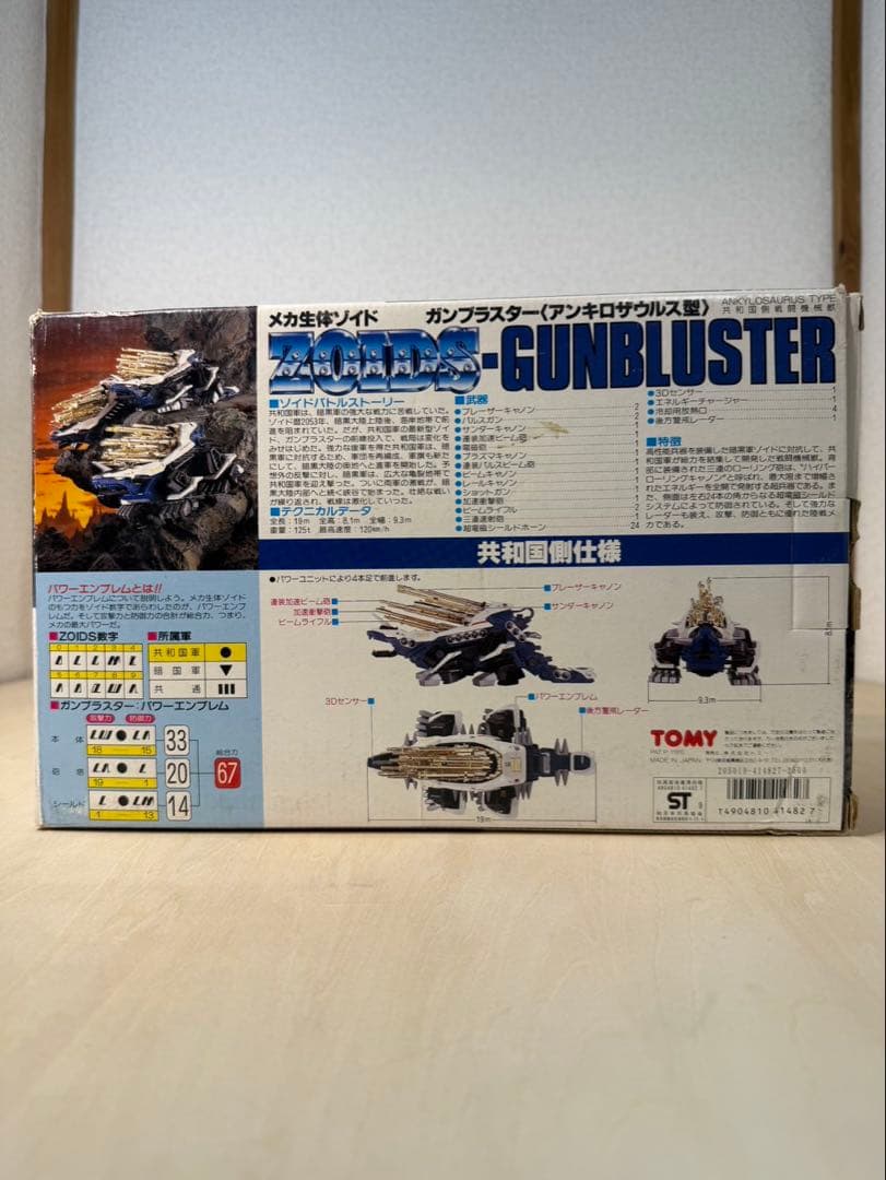 トミーのゾイド　RZ-052 ガンブラスター（アンキロサウルス型）