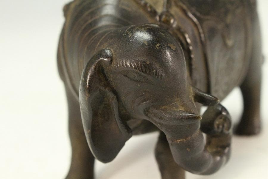 中国美術 古銅 象上達磨大師 香炉(K-XA806) - メルカリ