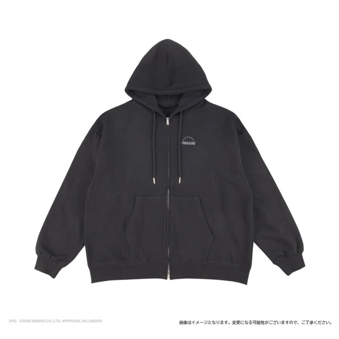 TREASURE×HAPIDANBUI ジップアップフーディー あひるのペックル