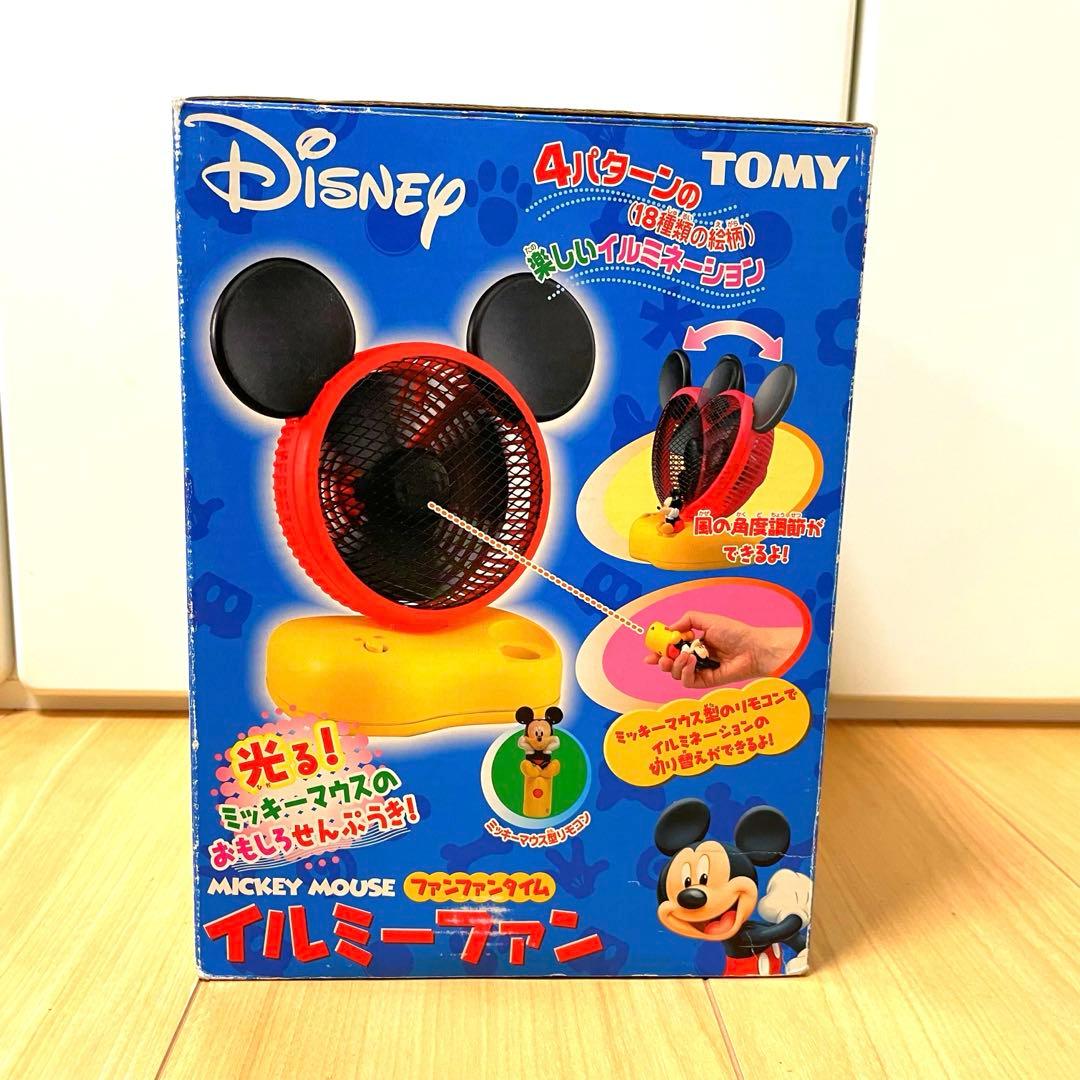 外箱・取説付き】ディズニーミッキー 光る卓上扇風機 - メルカリ