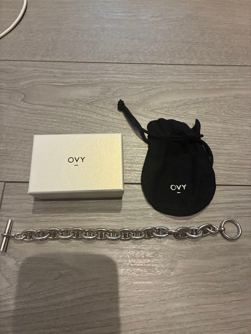 【A】OVY シルバーチェーンブレスレット Silver Anchor Chain Bracelet | OVY