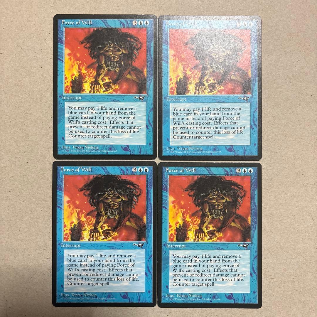 意志の力 Force of Will ALL 英語 4枚セット NM MTG - メルカリ