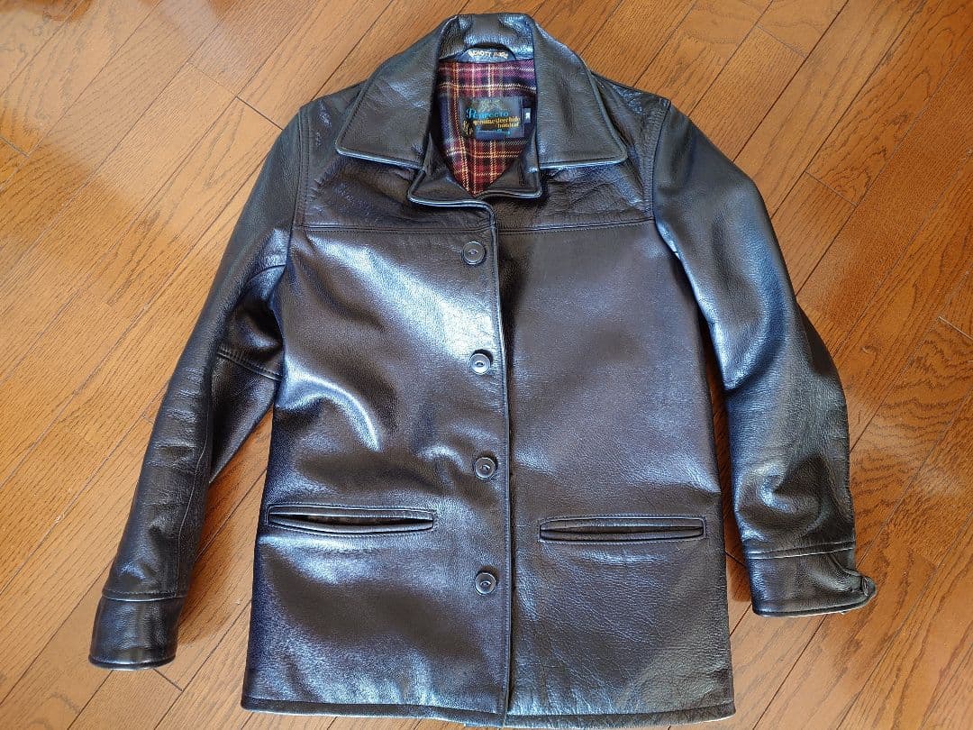 Schott 7420 カーコート Schott(ショット) / ジャケット/42/牛革/BLK/レザーカーコート/7420