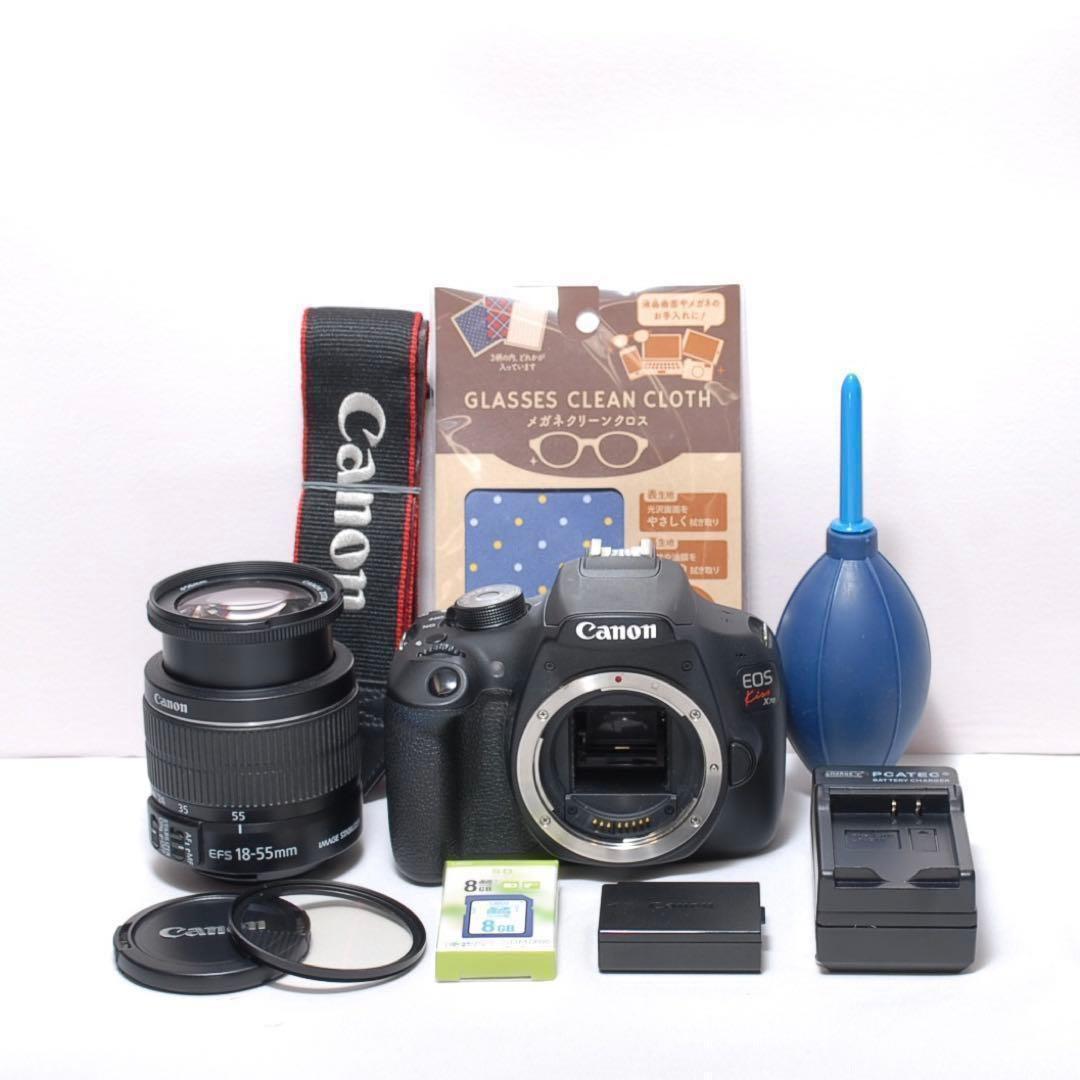 美品✨高画質✨Canon Kiss X70✨シングルレンズ✨簡単操作✨スマホ転送