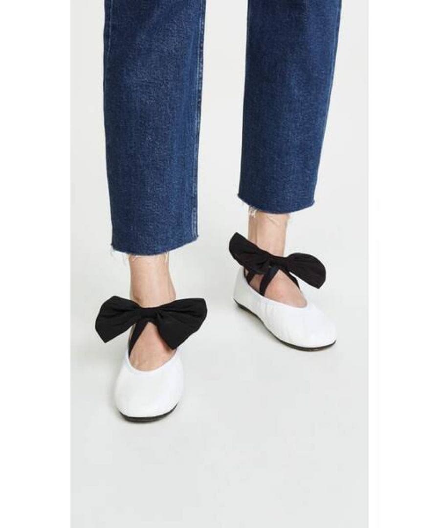 レペット ホワイト バレエシューズ ブラックリボン 匿名発送 - メルカリ