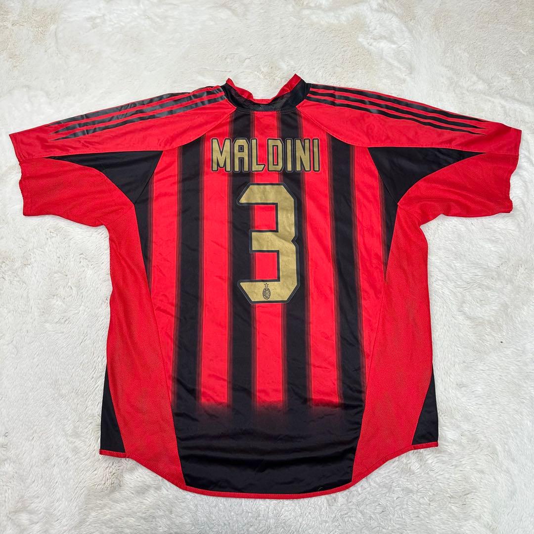 美品✨2XL ACミラン マルディーニ ユニフォーム 3アディダス ブローク