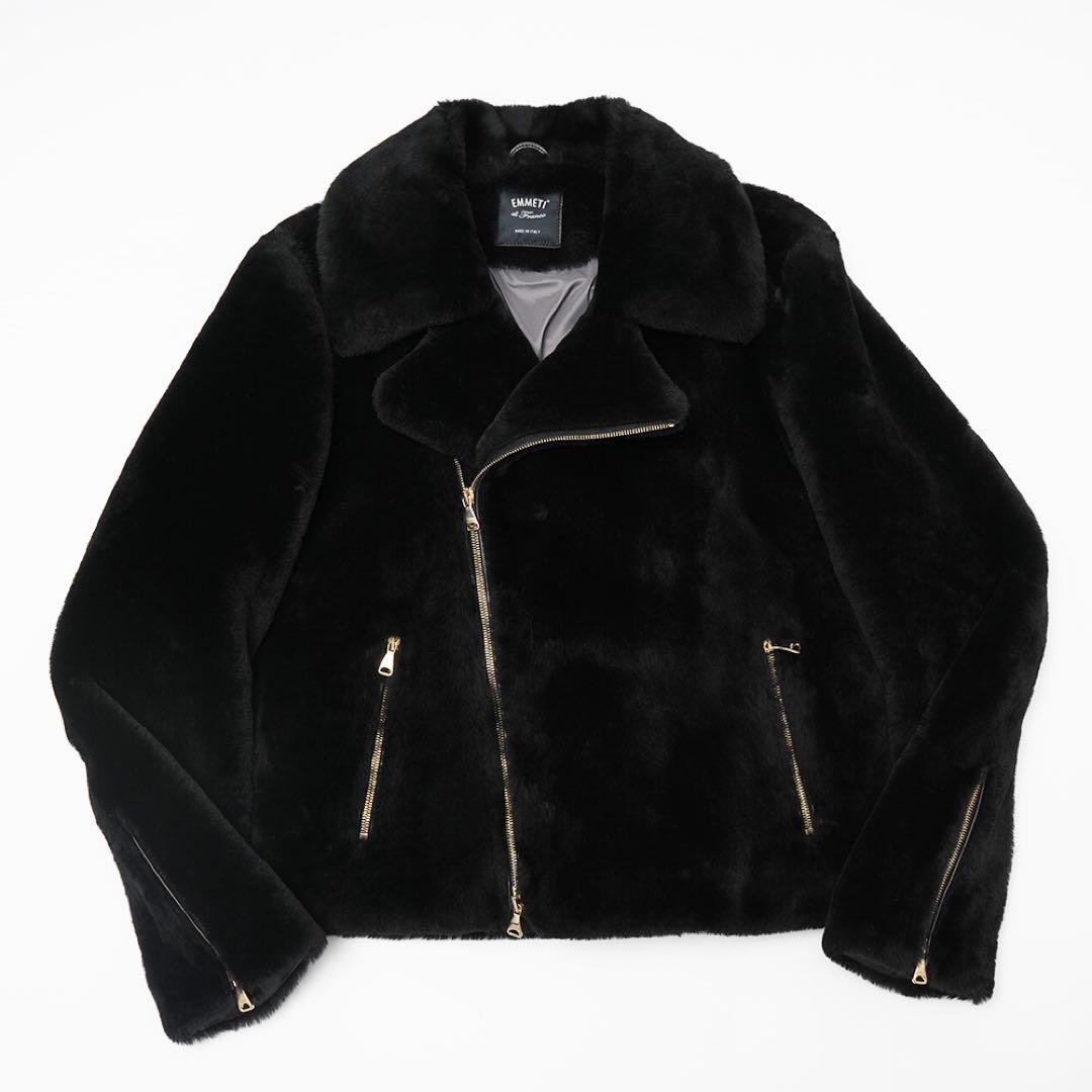 新品同様 エンメティEMMETI GIRO MERINOS ムートン 黒 48 新品同様 エンメティEMMETI GIRO MERINOS ムートン 黒 48 - メルカリ