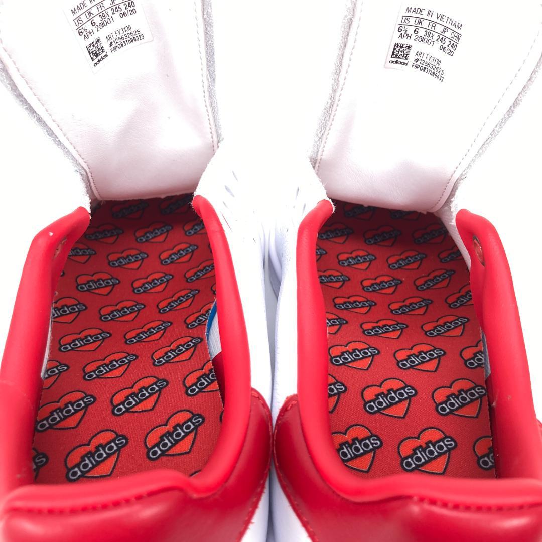 未使用　アディダス　スタンスミス　ワッペン付替レザースニーカー　24.5cm