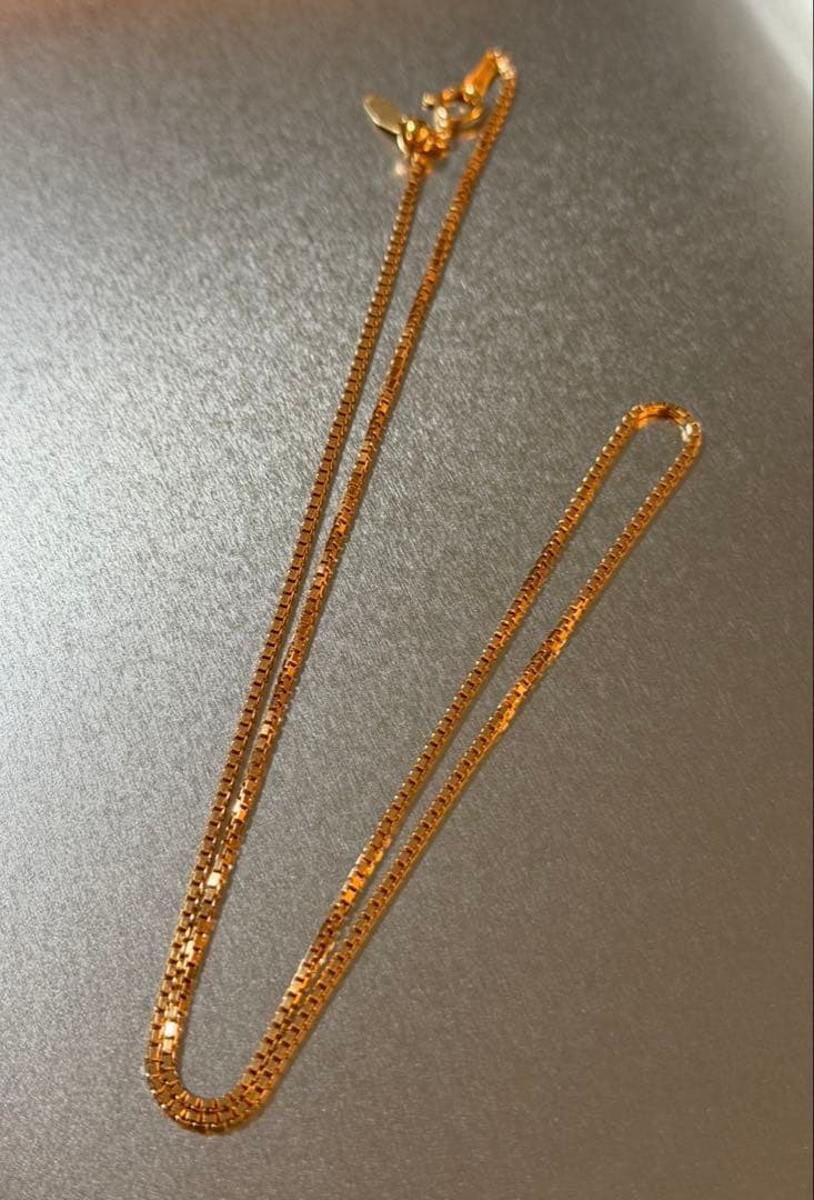 6.1g K18ネックレス ベネチアンチェーン 1.3mm ピンクゴールド PG