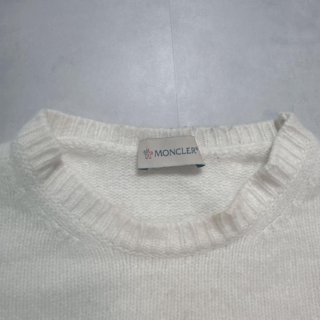 MONCLER モンクレール ニット ショート丈 カシミヤ ワッペン S - メルカリ