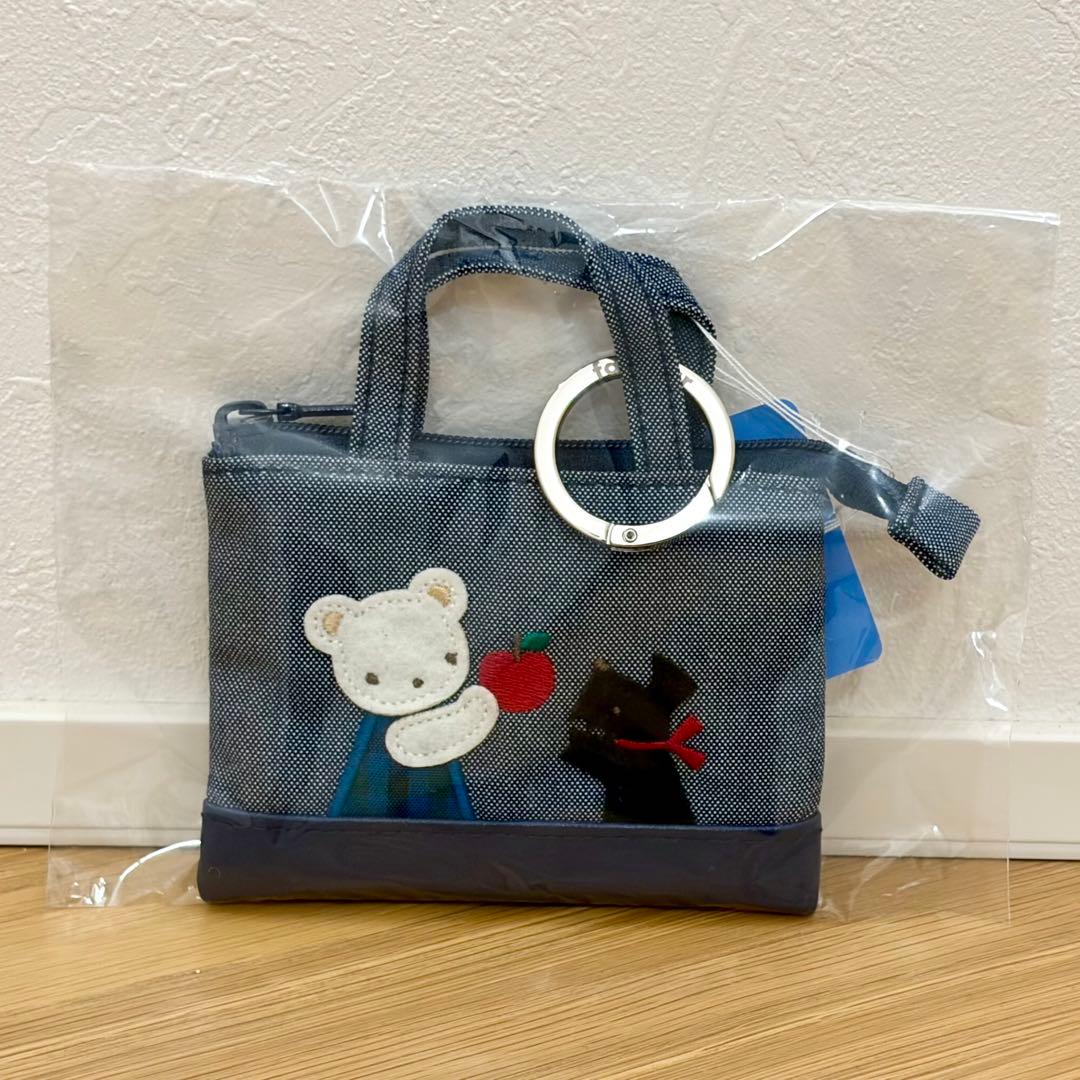 新品未使用】familiar ミニデニムバッグ ネイビー ☆人気 - メルカリ