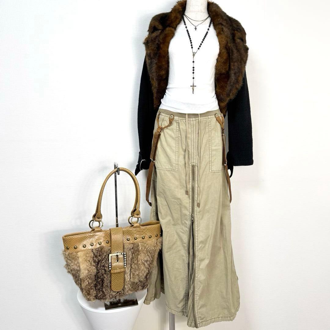 y2k❤️ 00s goa マルチジップ ギミック カーゴ スカート y2k❤️ 00s goa マルチジップ ギミック カーゴ スカート - メルカリ