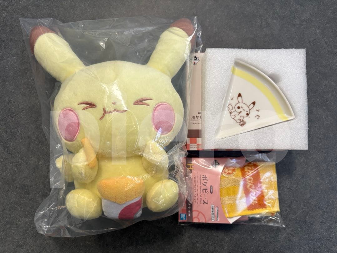 一番くじ ポケピース PEACEなダイナーへようこそ／ピカチュウ4点