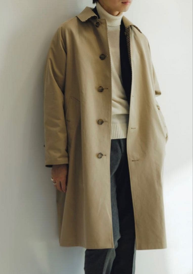 23AW インバーティア INVERTERE リバーシブル ステンカラーコート