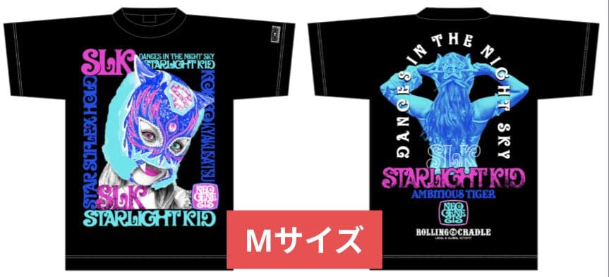 【新商品】 スターダム　STARDOM　スターライトキッド　Tシャツ　Mサイズ 新商品】10月20日 スターライト・キッド デビュー10周年記念大会