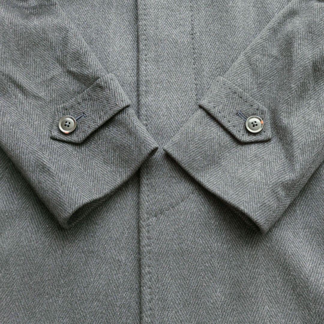 Mitsumine カシミヤ100% ステンカラーコート ヘリンボーン Mサイズ