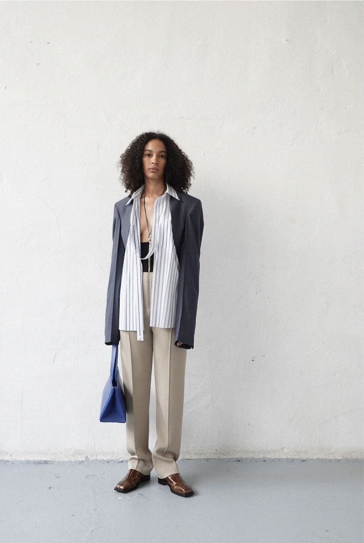 マ*ク様 PETER DO 2021SS ストライプシャツ　サイズ38 MULTI POCKET STRIPE SHIRT / マルチポケットストライプシャツ（シャツ