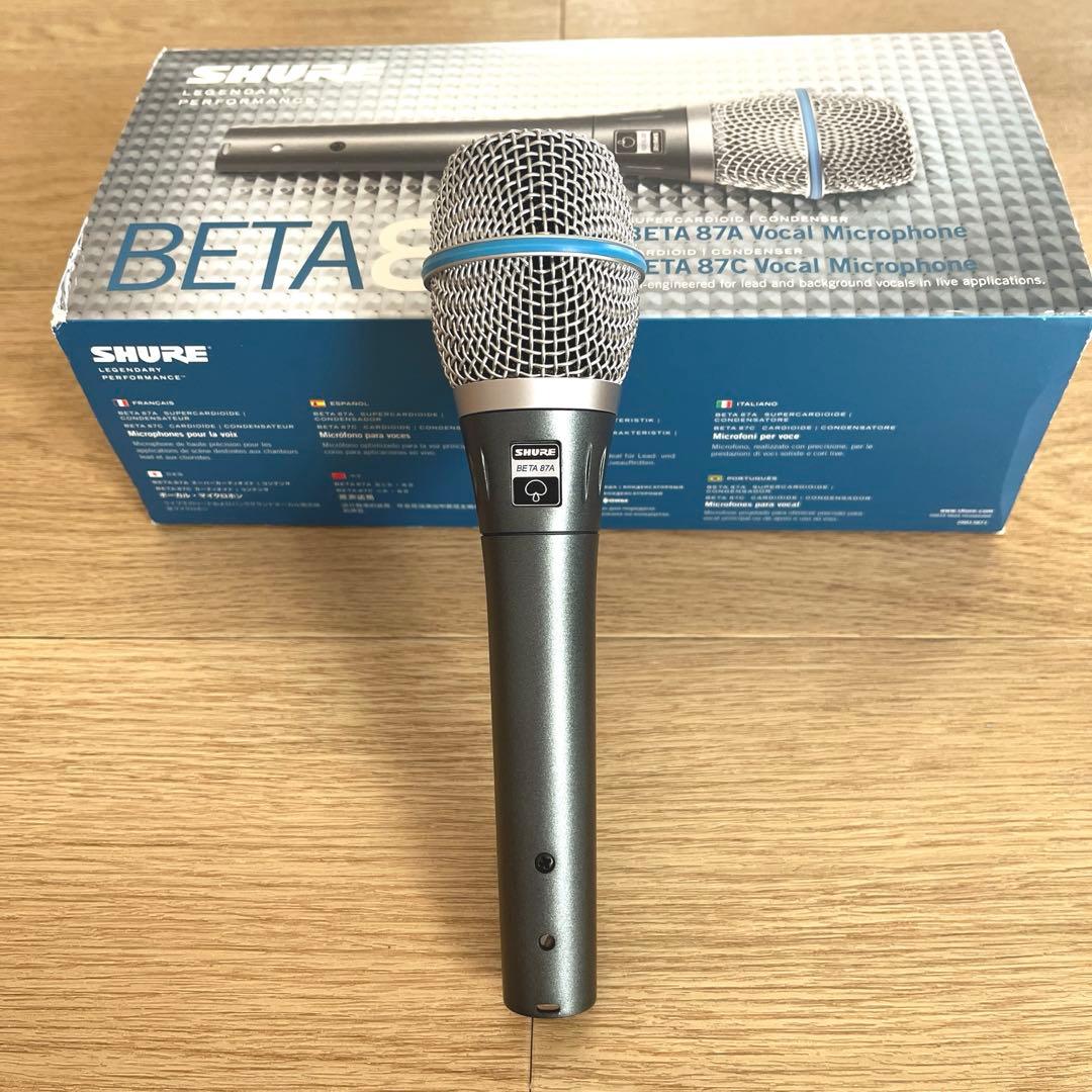 美品SHURE BETA87A ボーカルマイク 正規品 Amazon.co.jp: 【国内正規品】SHURE コンデンサー マイクロフォン