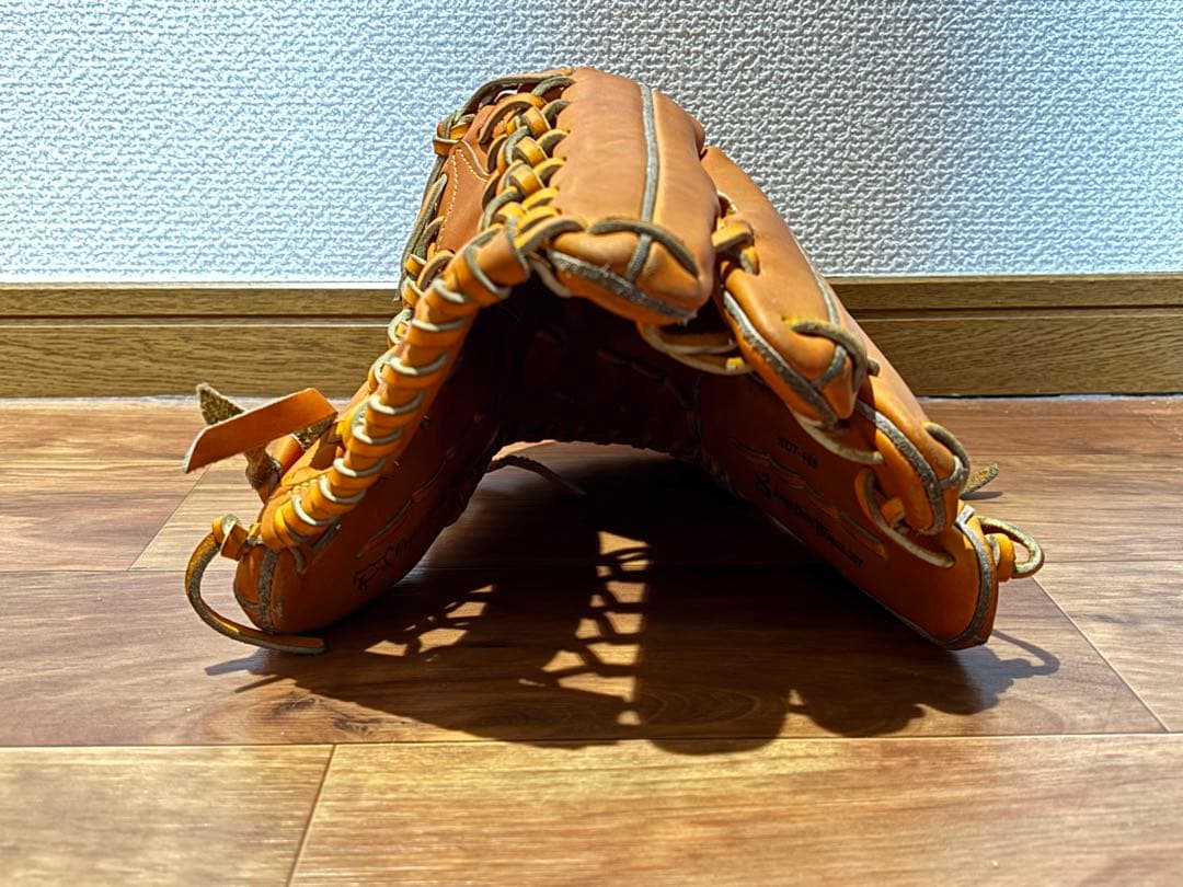 ミズノプロ軟式外野手用グラブ 匿名配送 オレンジ 型付け済み - メルカリ