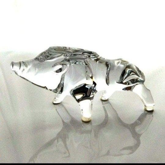 【美品】Baccaratバカラ　イノシシ　猪　いのしし　干支　動物 置物 楽天市場】バカラ クリスタル 干支 亥 イノシシ 猪 クリア 2812399