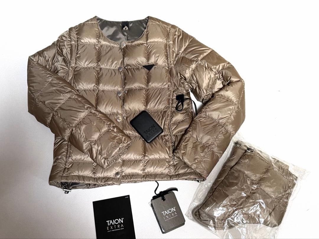 TAION EXTRA カーキダウン Sサイズ 動作確認済み バッテリー付き