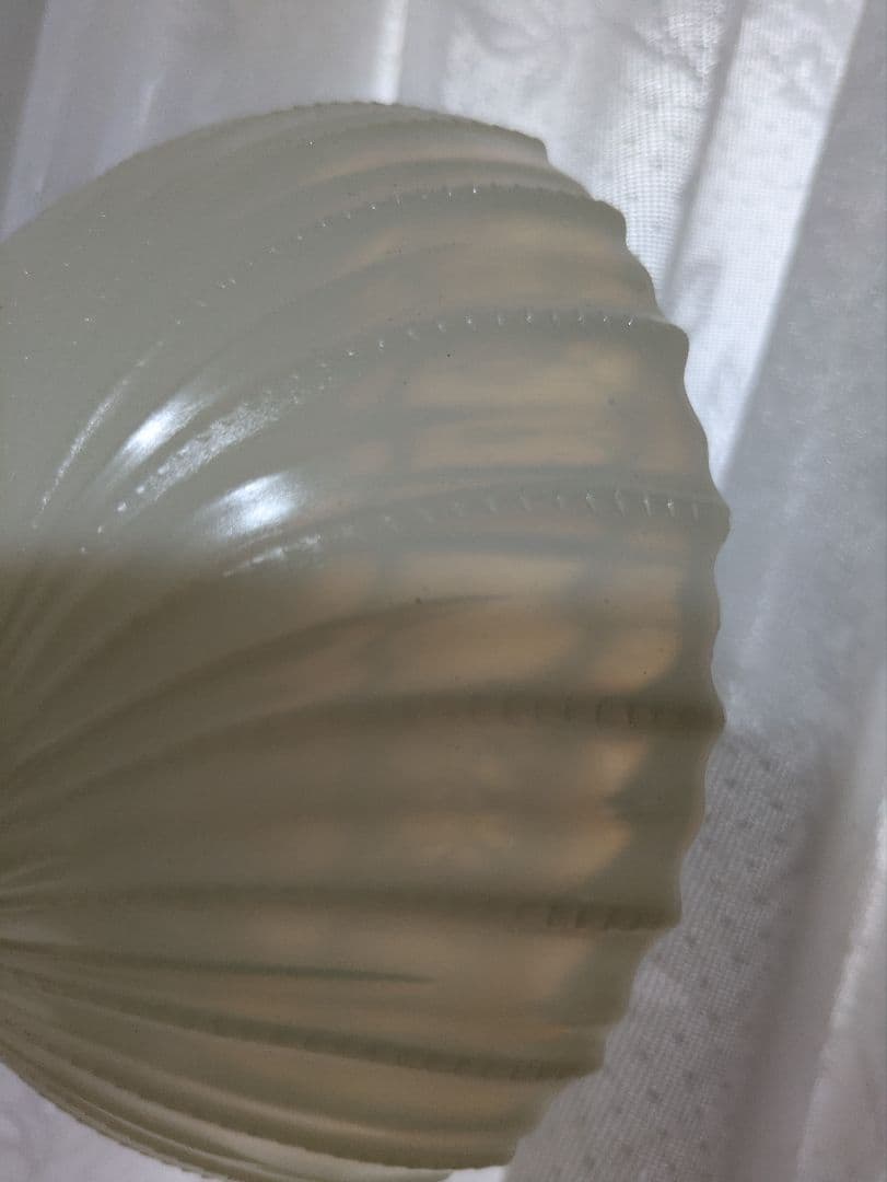 マクベス・エバンス モナックス ミルクガラス リブデザインランプシェード