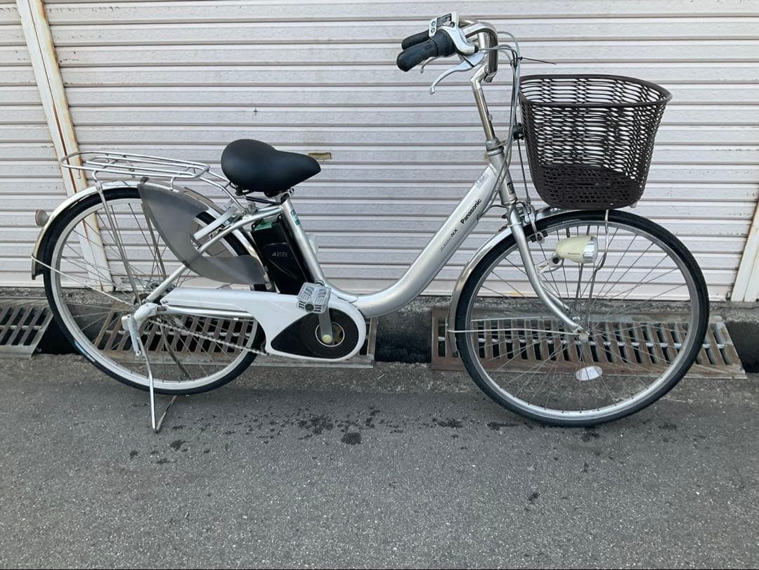 パナソニック新機種電動アシスト自転車viviNX26インチシルバーアルミ
