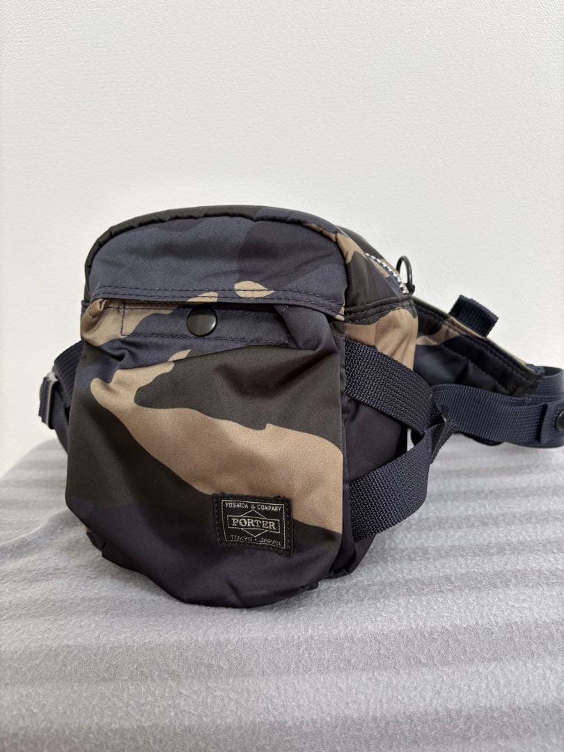 PORTER カモフラージュ ボディバッグ PORTER ポーター 吉田カバン 70周年記念モデル LOVE&PEACE ショルダー