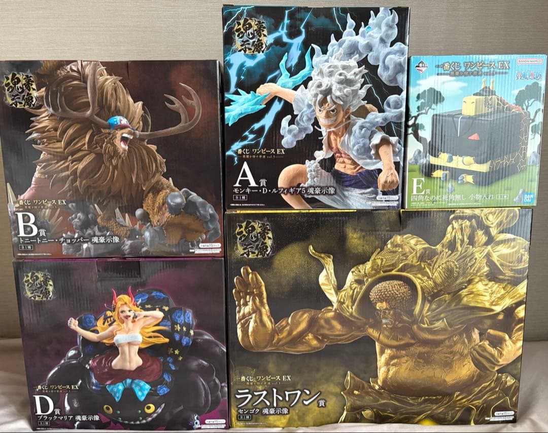 一番くじ　ワンピース　EX悪魔を宿す者達　フィギュア　5点セット　魂豪示像 一番くじ ワンピース EX 悪魔を宿す者達 vol.3｜一番くじ倶楽部
