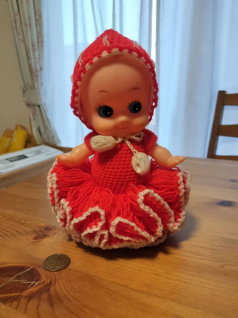 昭和レトロ キューピー 人形 手編みドレス kewpie 限定 一点もの レア