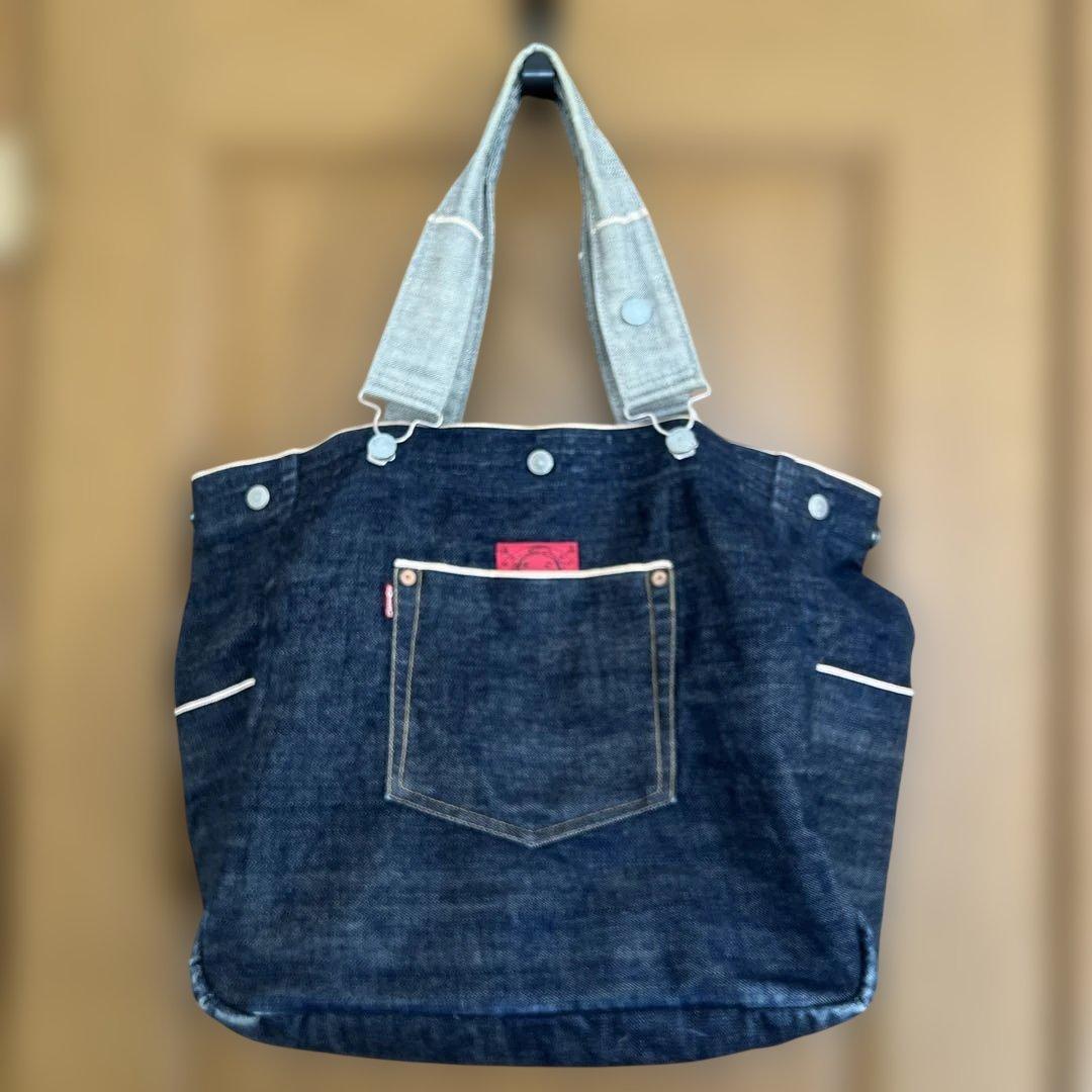 EVISU トートバッグ ショルダー 2WAY ロゴ入り EVISU（エヴィス） カバン トートバッグ 鞄 TOWERTAN2 TOTE SMALL