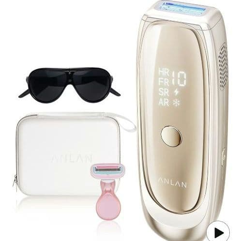 ANLAN 脱毛器 メンズ レディース VIO 髭 全身脱毛 ムダ毛ケア ANLAN（アンラン） 脱毛器 Zap メンズ 女性 vio対応 髭 ムダ毛ケア
