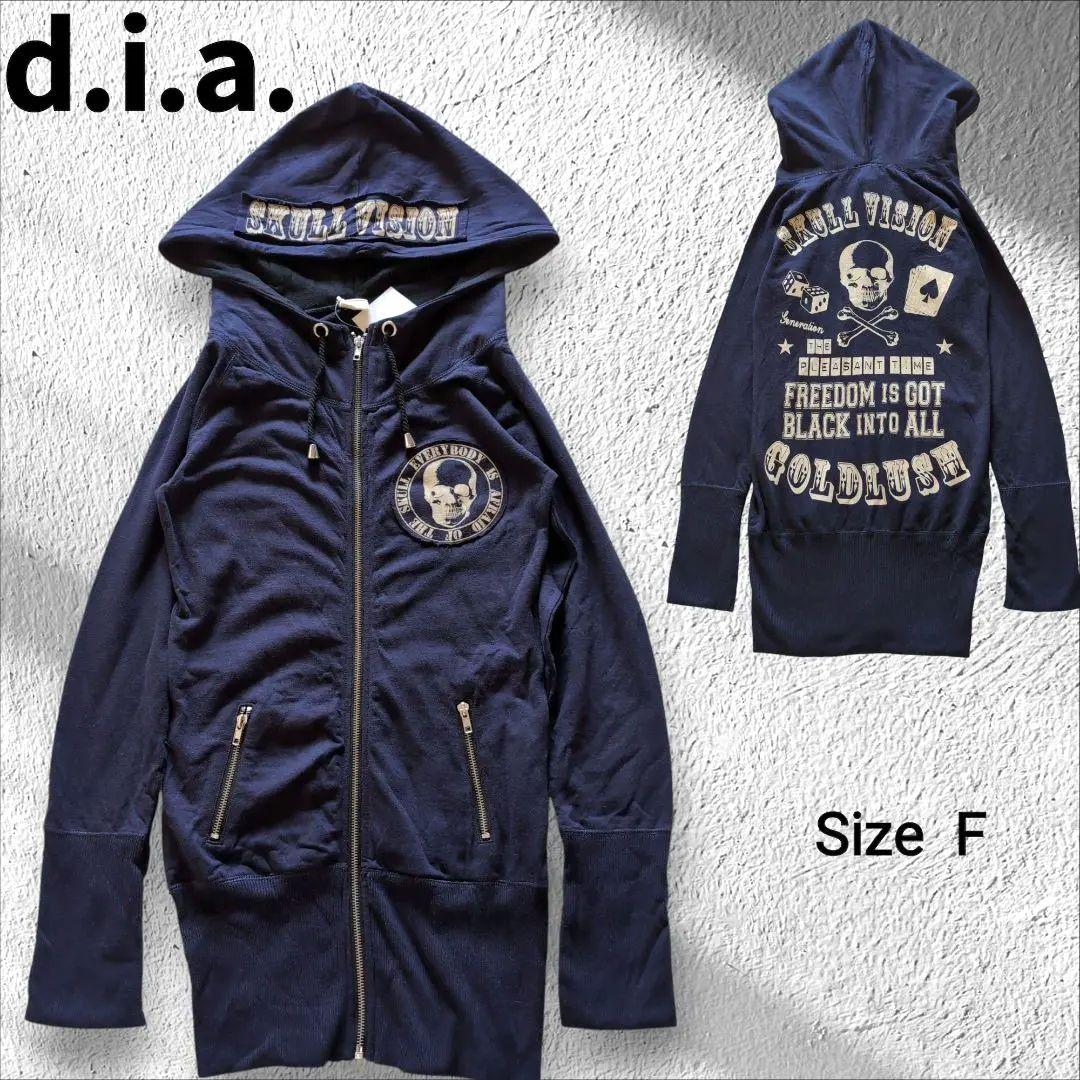 未使用✨️d.i.a.ダイヤ ロングパーカー スカル Y2K 平成ギャル - メルカリ
