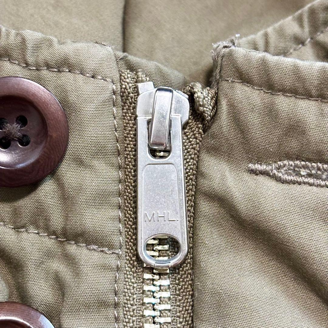 極美品 MHL. マウンテンモッズコート ダウンジャケット コート カーキ