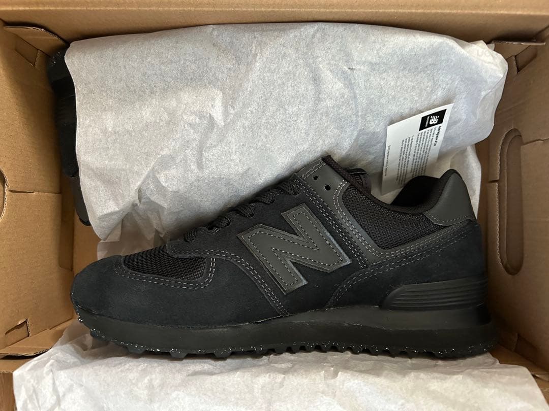 本日限定！ニューバランス ML574 NEW BALANCE トリプルブラック 574シリーズ ニューバランス 574 NEW BALANCE ML574EVE width D