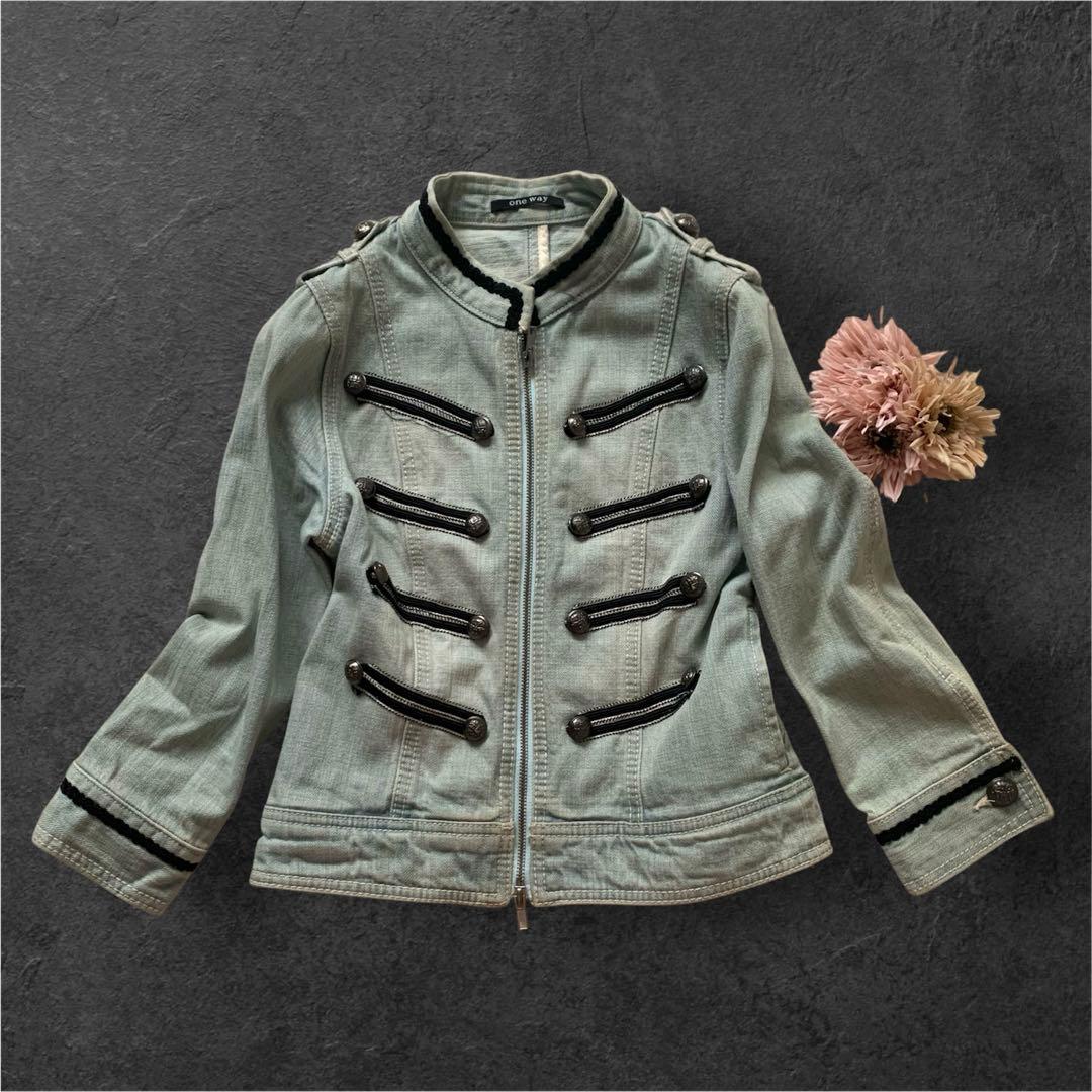 Y2K⭐︎archive⭐︎ナポレオンジャケット 軍服風 デニムジャケット