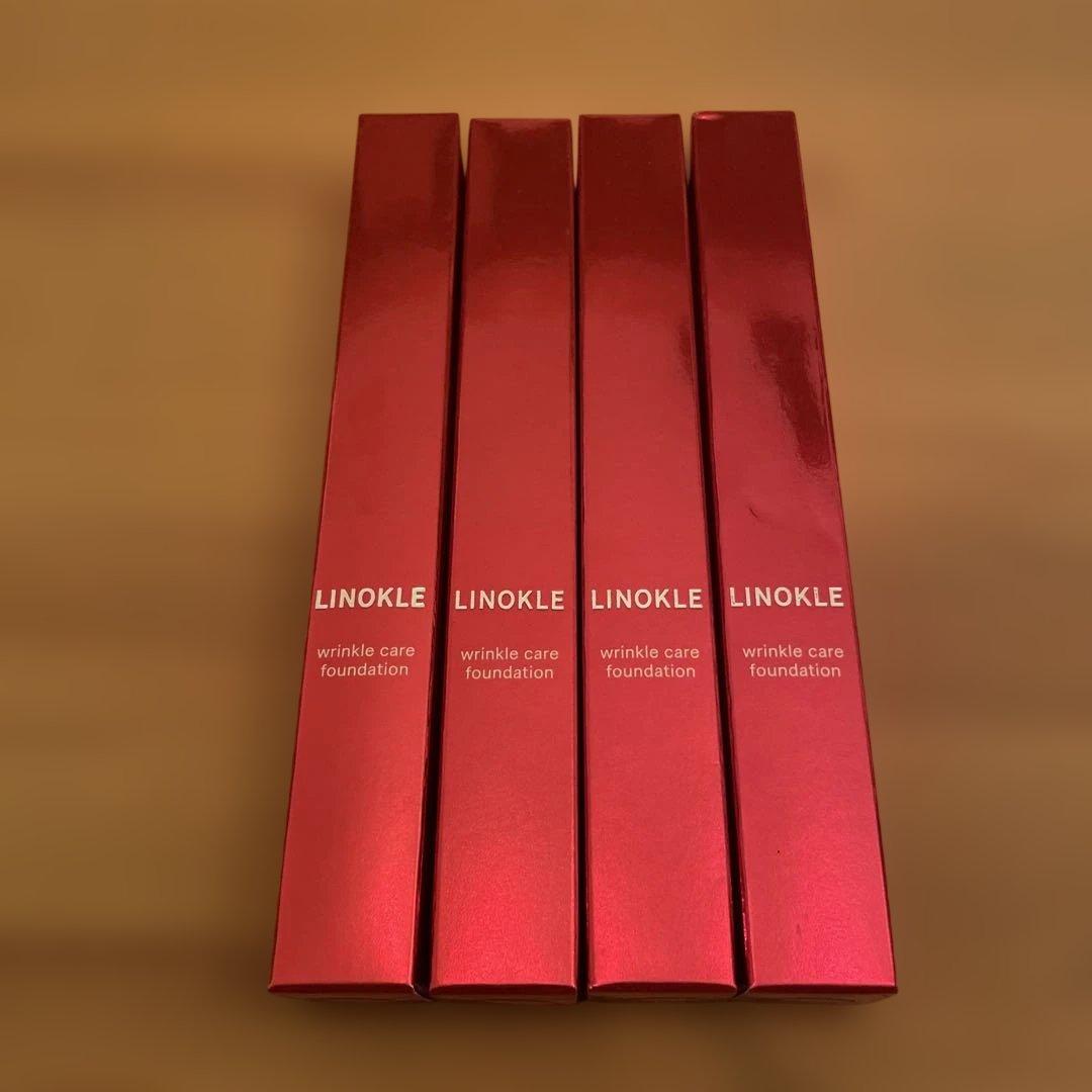 LINOKLE wrinkle care foundation 4個セット WrinkFade（リンクフェード） 24時間 シワ 改善 ケア 4点セット 薬用