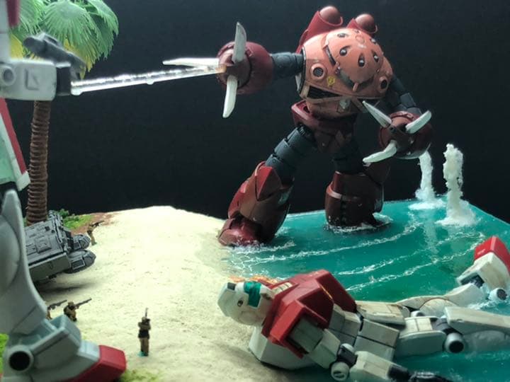 ジャブロー 強襲 シャアズゴック ジオラマ - メルカリ