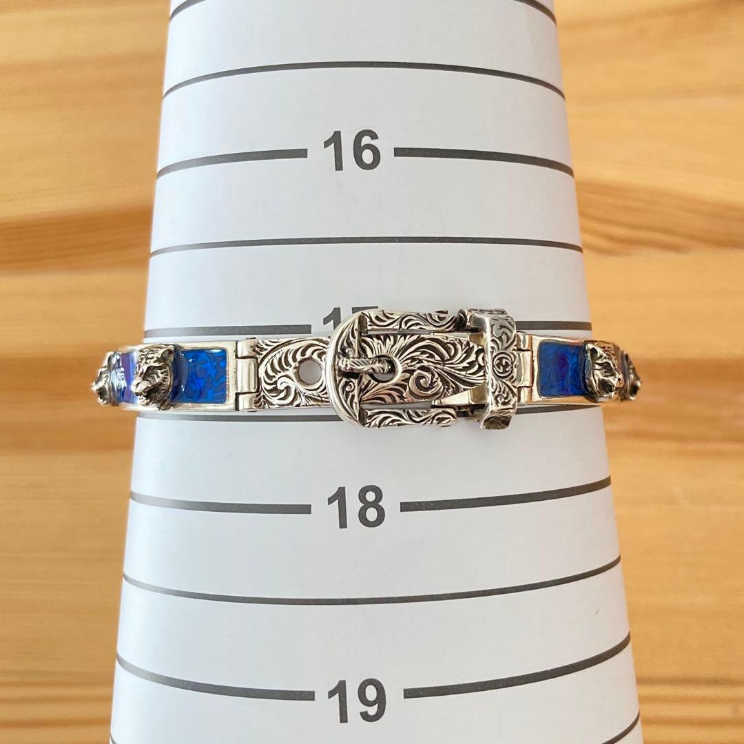 希少 GUCCI タイガーヘッド ガーデン シルバー925 バングル ミケーレ