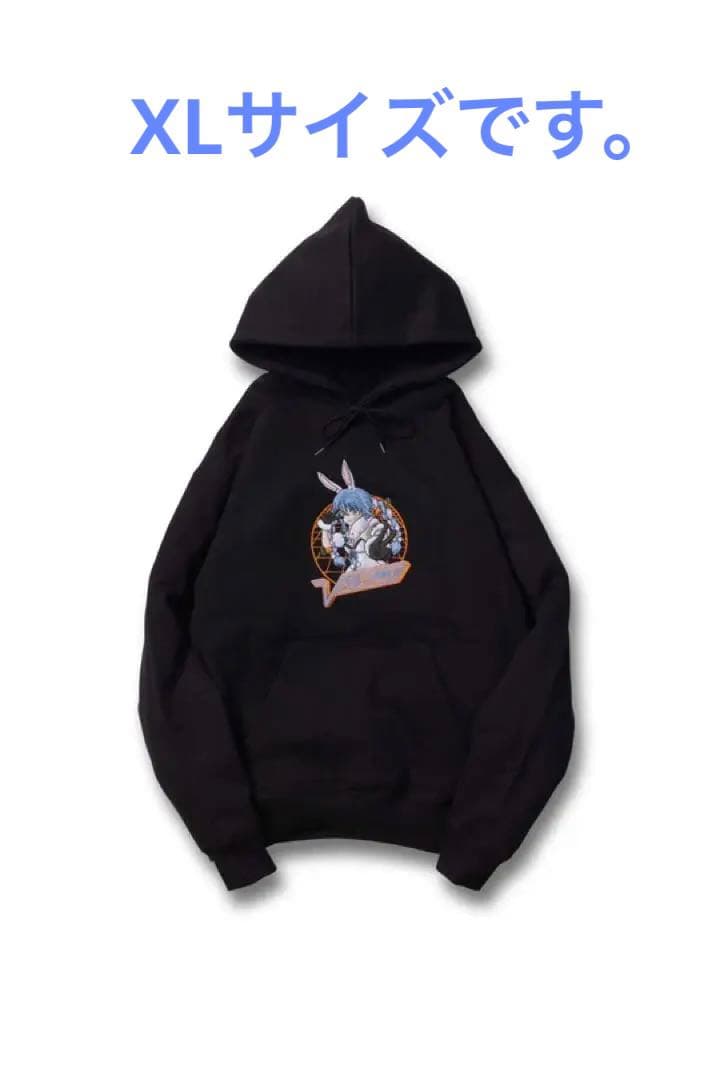 サイズ：XL ボルトルーム 兎田ぺこら PEKORA HOODIE / BLK - メルカリ