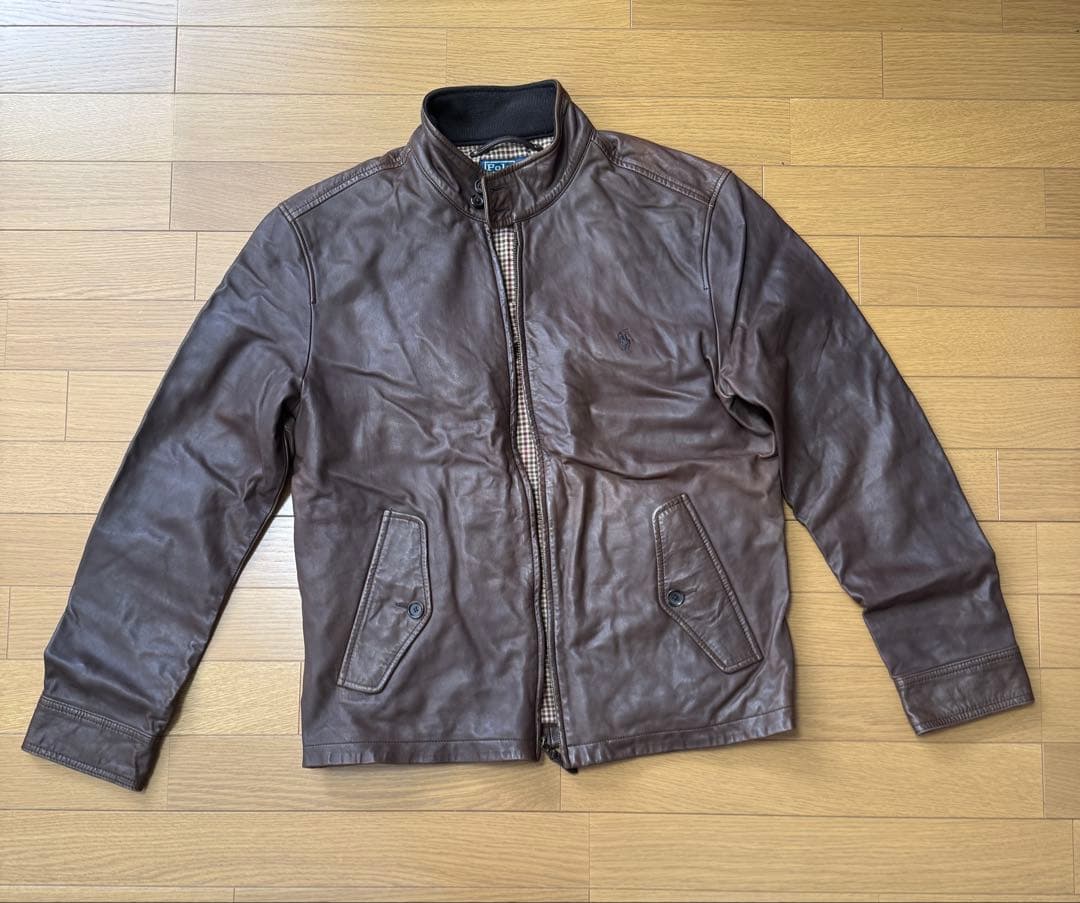 【*。様 Polo By Ralph Lauren羊皮ジャケット ヘリテージ☆【Polo Ralph Lauren】ラムスキンレザージャケット (POLO