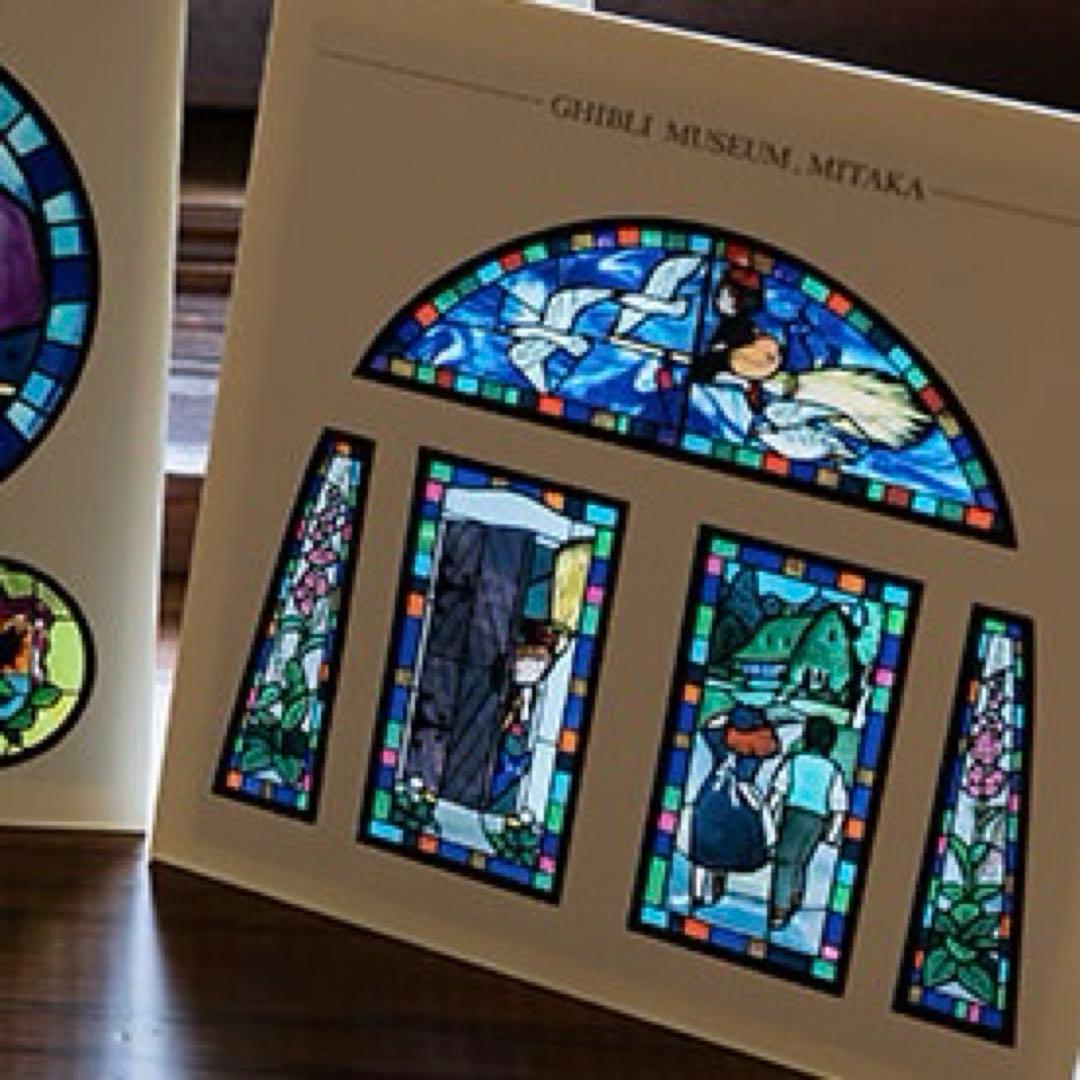 ジブリ美術館ステンドグラスポストカード 「キキの旅立ち」 - メルカリ