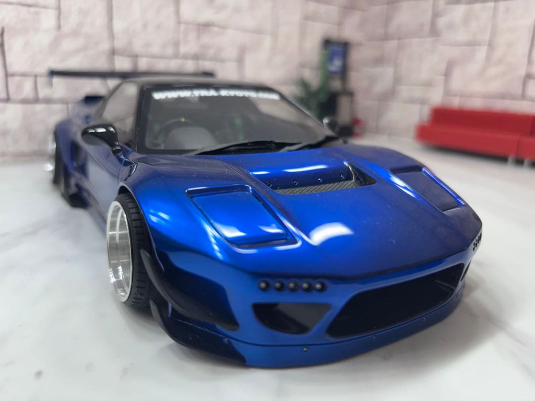 1/18ミニカー　ホンダNSX GTワイドボディーSSR深リムカスタム希少モデル