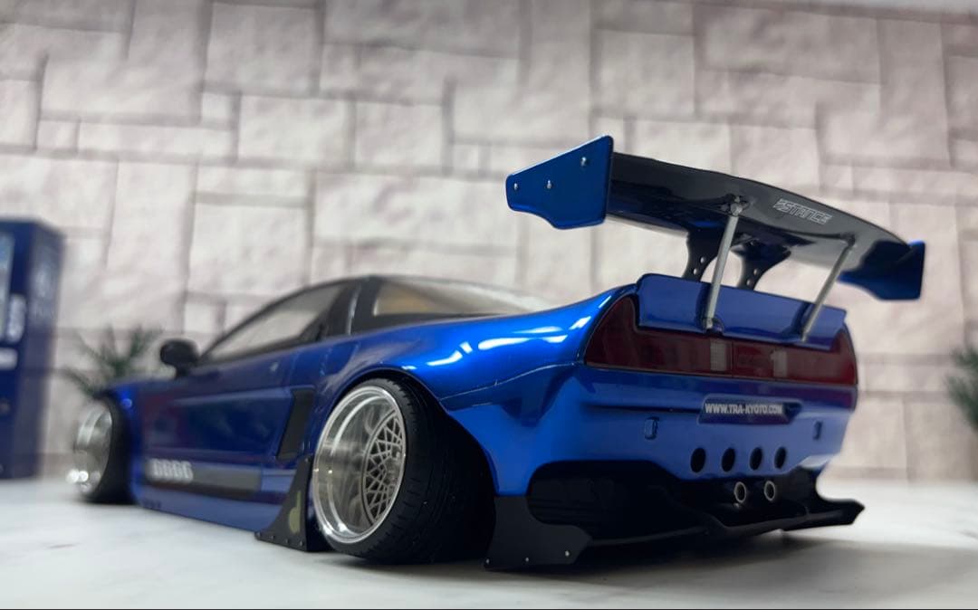 1/18ミニカー　ホンダNSX GTワイドボディーSSR深リムカスタム希少モデル
