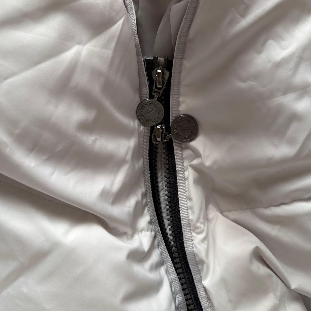 FILA GOLF《新品・未使用》ダウンコート ホワイトLL Aラインロング丈