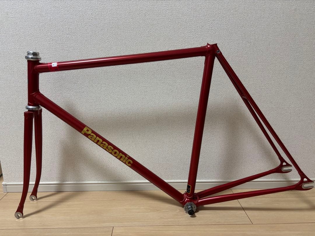 Panasonic パナソニック 競輪フレーム ディープレッド ピスト njs