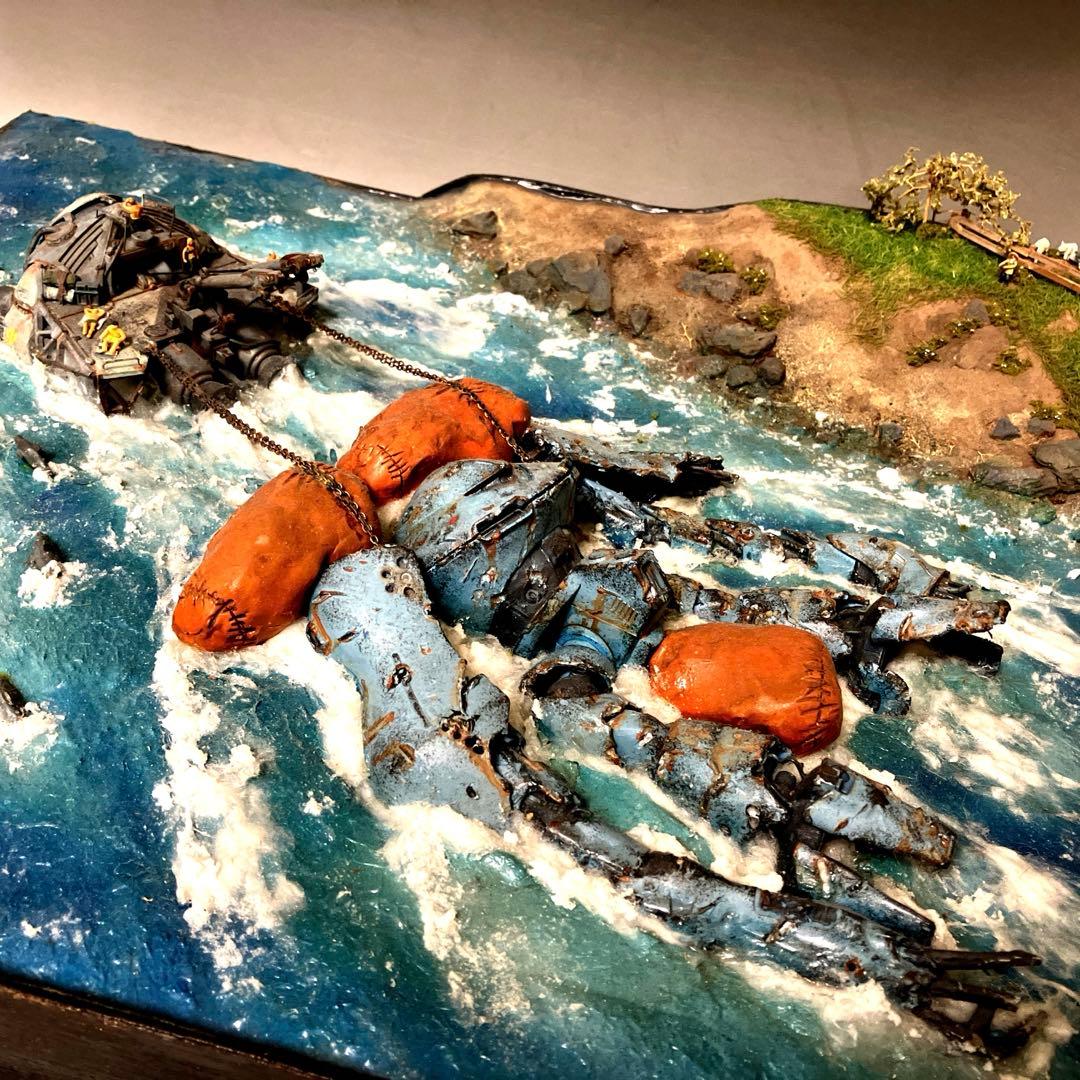 ガンプラ　ジオラマ　ハイゴック完成品