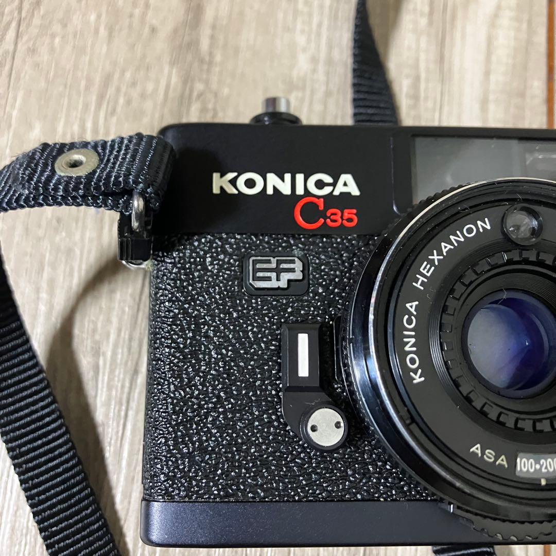 3F② Konica C35 EF ピッカリコニカ 昭和レトロ フィルムカメラ - メルカリ