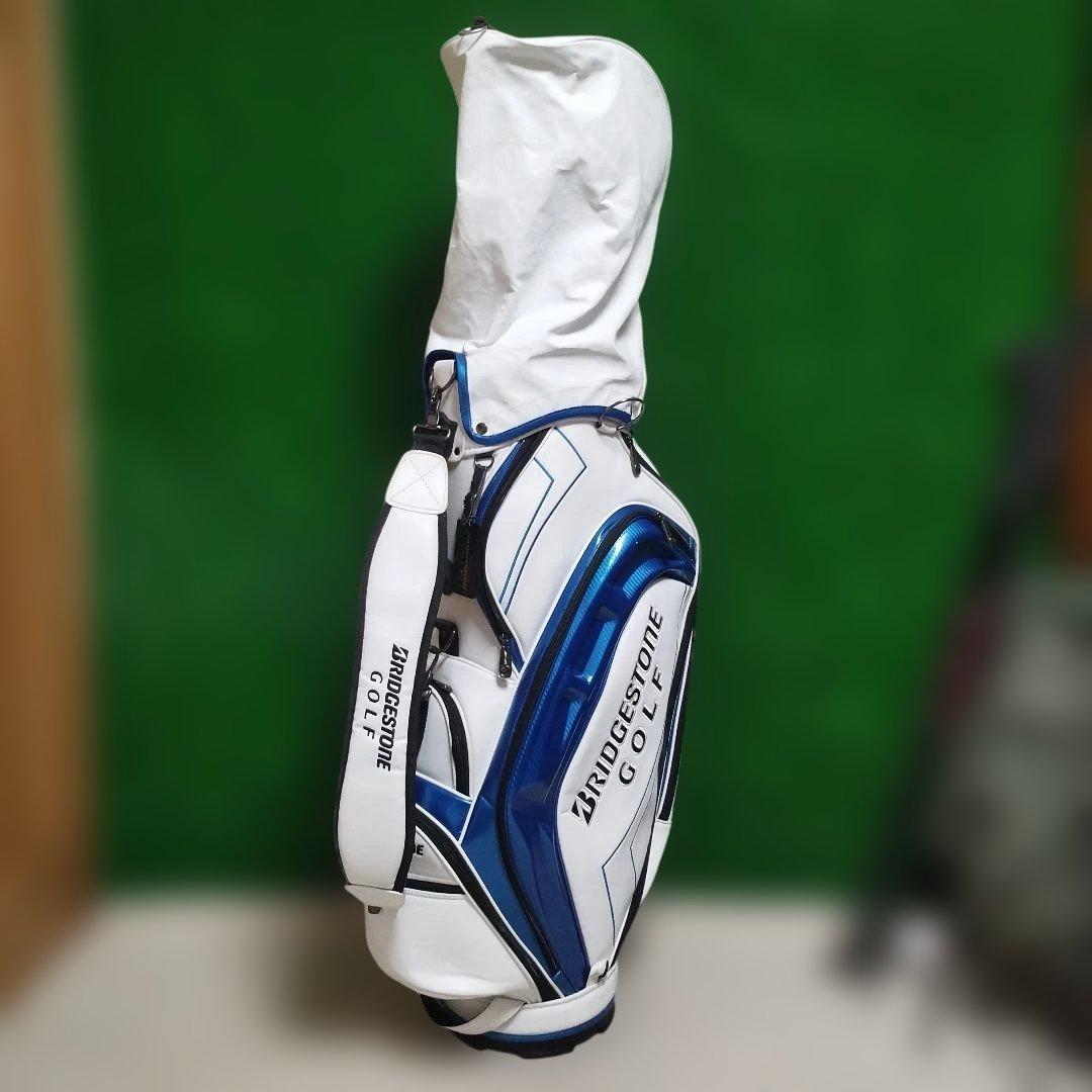 BRIDGESTONE ゴルフバッグ ホワイト/ブルー　int 軽量キャディバッグ(WB（白/青）): ギア|BRIDGESTONE GOLF Online